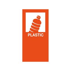 Magneetsticker Plastic - oranje