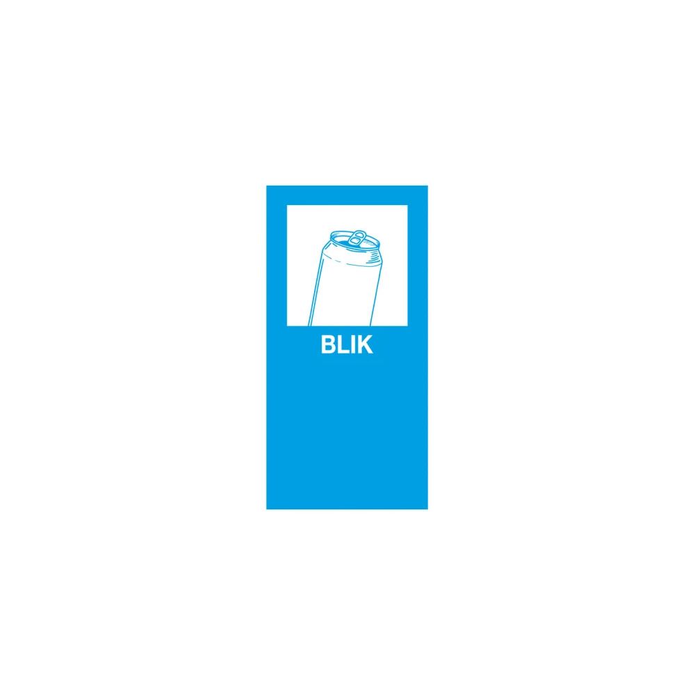 Magneetsticker Blik - lichtblauw